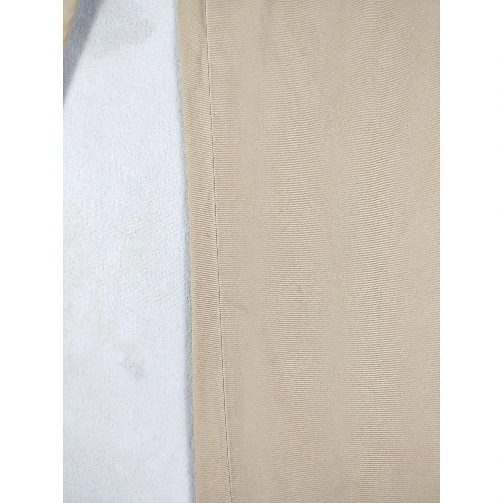 Vintage Polo Ralph Lauren Pants Mens 42 Beige Cotton Chino Flat Front Casual